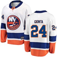 New York Islanders Youth Stephen Gionta Fanatics Branded Breakaway White Away Jersey