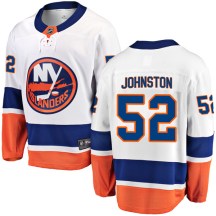New York Islanders Youth Ross Johnston Fanatics Branded Breakaway White Away Jersey