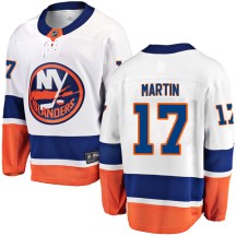 New York Islanders Youth Matt Martin Fanatics Branded Breakaway White Away Jersey