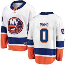 New York Islanders Youth Brian Pinho Fanatics Branded Breakaway White Away Jersey
