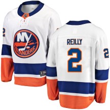 New York Islanders Youth Mike Reilly Fanatics Branded Breakaway White Away Jersey