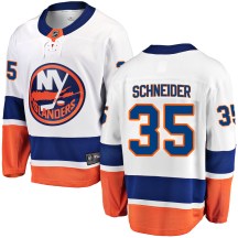 New York Islanders Youth Cory Schneider Fanatics Branded Breakaway White Away Jersey