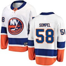 New York Islanders Youth Mitchell Vande Sompel Fanatics Branded Breakaway White Away Jersey