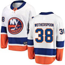 New York Islanders Youth Parker Wotherspoon Fanatics Branded Breakaway White Away Jersey