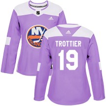New York Islanders Women's Bryan Trottier Adidas Authentic Purple Fights Cancer Practice Jersey