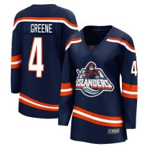 New York Islanders Women's Andy Greene Fanatics Branded Breakaway Green Navy Special Edition 2.0 Jersey