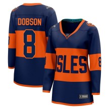 New York Islanders Women's Noah Dobson Fanatics Branded Breakaway Navy 2024 Stadium Series Jersey