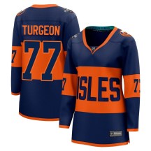 New York Islanders Women's Pierre Turgeon Fanatics Branded Breakaway Navy 2024 Stadium Series Jersey