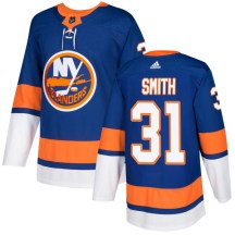 New York Islanders Men's Billy Smith Adidas Authentic Royal Jersey