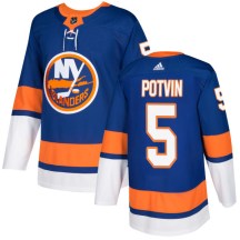 New York Islanders Men's Denis Potvin Adidas Authentic Royal Jersey