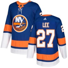 New York Islanders Youth Anders Lee Adidas Authentic Royal Blue Home Jersey