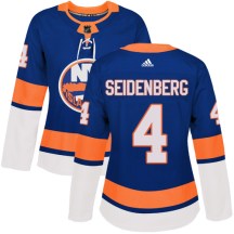 New York Islanders Women's Dennis Seidenberg Adidas Authentic Royal Blue Home Jersey