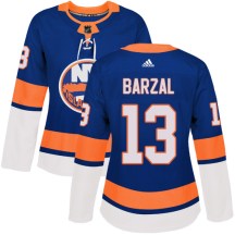 New York Islanders Women's Mathew Barzal Adidas Authentic Royal Blue Home Jersey