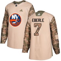 New York Islanders Youth Jordan Eberle Adidas Authentic Camo Veterans Day Practice Jersey
