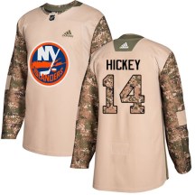 New York Islanders Men's Thomas Hickey Adidas Authentic Camo Veterans Day Practice Jersey