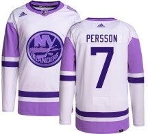New York Islanders Men's Stefan Persson Adidas Authentic Hockey Fights Cancer Jersey