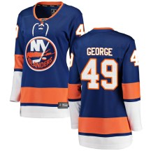 New York Islanders Women's Isaiah George Fanatics Branded Breakaway Blue Home Jersey