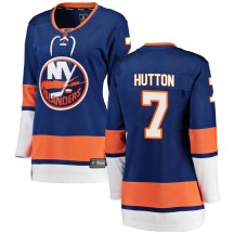 New York Islanders Women's Grant Hutton Fanatics Branded Breakaway Blue Home Jersey