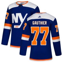 New York Islanders Men's Julien Gauthier Adidas Authentic Blue Alternate Jersey