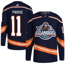 New York Islanders Men's Zach Parise Adidas Authentic Navy Reverse Retro 2.0 Jersey