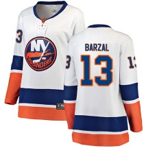 New York Islanders Women's Mathew Barzal Fanatics Branded Breakaway White Away Jersey