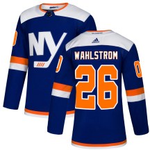 New York Islanders Youth Oliver Wahlstrom Adidas Authentic Blue Alternate Jersey