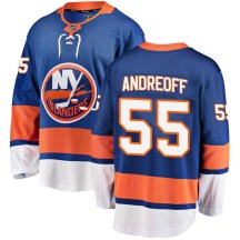 New York Islanders Youth Andy Andreoff Fanatics Branded Breakaway Blue Home Jersey