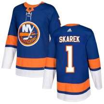 New York Islanders Men's Jakub Skarek Adidas Authentic Royal Home Jersey
