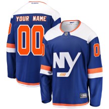 New York Islanders Men's Custom Fanatics Branded Breakaway Blue Custom Alternate Jersey