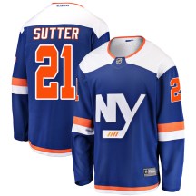 New York Islanders Men's Brent Sutter Fanatics Branded Breakaway Blue Alternate Jersey
