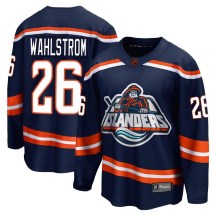 New York Islanders Youth Oliver Wahlstrom Fanatics Branded Breakaway Navy Special Edition 2.0 Jersey