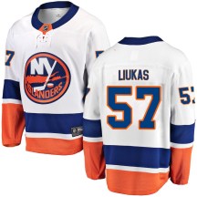 New York Islanders Men's Eetu Liukas Fanatics Branded Breakaway White Away Jersey