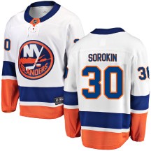 New York Islanders Men's Ilya Sorokin Fanatics Branded Breakaway White Away Jersey