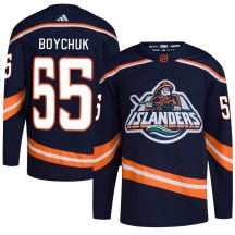 New York Islanders Youth Johnny Boychuk Adidas Authentic Navy Reverse Retro 2.0 Jersey