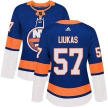New York Islanders Women's Eetu Liukas Adidas Authentic Royal Home Jersey