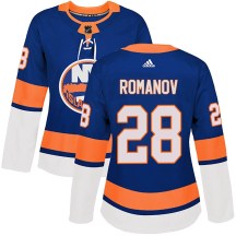 New York Islanders Women's Alexander Romanov Adidas Authentic Royal Home Jersey
