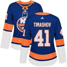 New York Islanders Women's Dmytro Timashov Adidas Authentic Royal Home Jersey