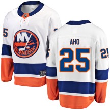 New York Islanders Youth Sebastian Aho Fanatics Branded Breakaway White Away Jersey