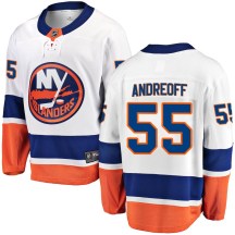 New York Islanders Youth Andy Andreoff Fanatics Branded Breakaway White Away Jersey