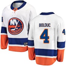 New York Islanders Youth Samuel Bolduc Fanatics Branded Breakaway White Away Jersey