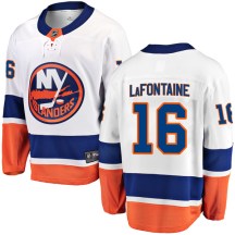 New York Islanders Youth Pat LaFontaine Fanatics Branded Breakaway White Away Jersey