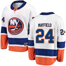 New York Islanders Youth Scott Mayfield Fanatics Branded Breakaway White Away Jersey
