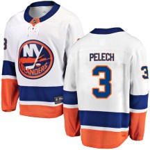 New York Islanders Youth Adam Pelech Fanatics Branded Breakaway White Away Jersey
