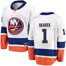 New York Islanders Youth Jakub Skarek Fanatics Branded Breakaway White Away Jersey