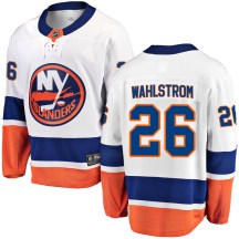 New York Islanders Youth Oliver Wahlstrom Fanatics Branded Breakaway White Away Jersey