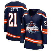 New York Islanders Women's Brent Sutter Fanatics Branded Breakaway Navy Special Edition 2.0 Jersey