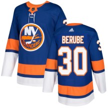 New York Islanders Men's Jean-Francois Berube Adidas Authentic Royal Jersey